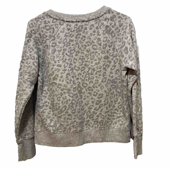 Calvin Klein Performance Animal Print Logo Sweatshirt Womens Small Gray leopard - Picture 4 of 7